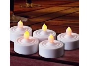 Premier Flickering LED Tea Lights (pack of 6) Battery Operated